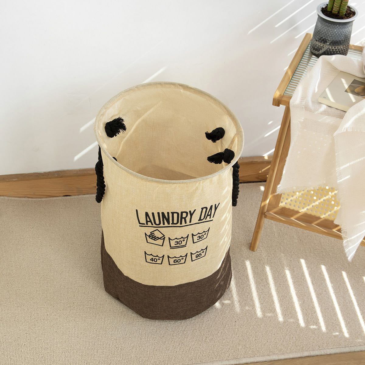 Laundry multi-purpose basket with handles