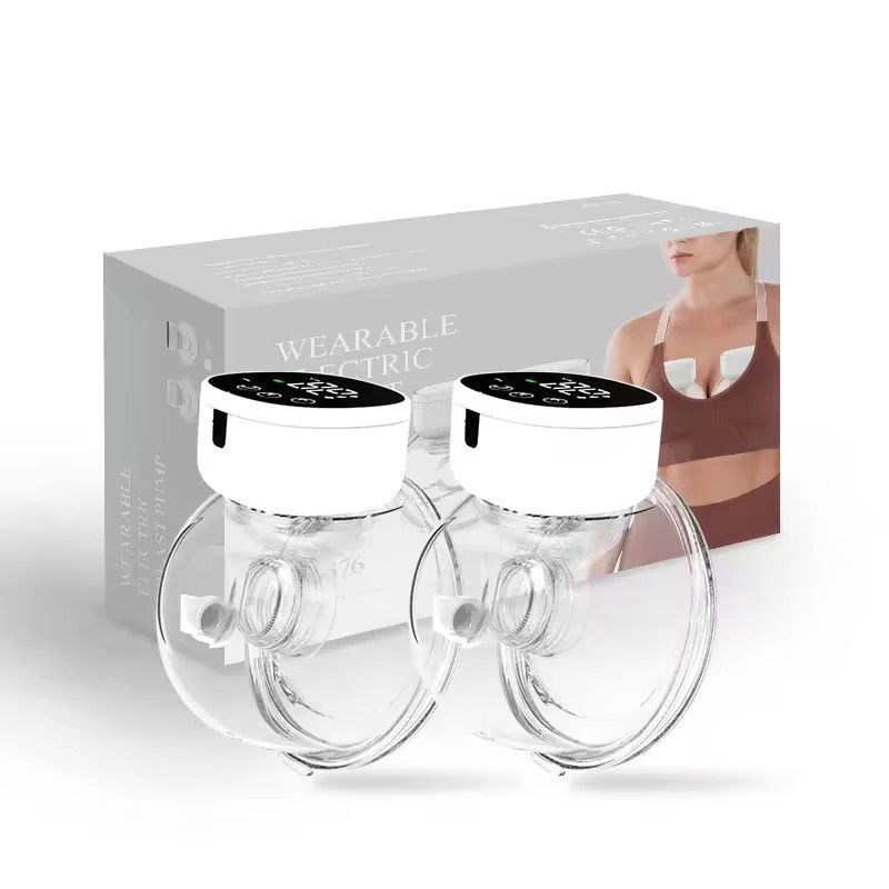 Wearable rechargeable electric breast pump