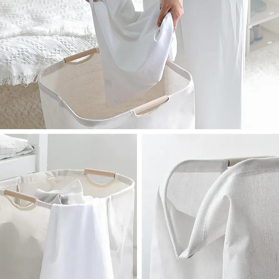Laundry Hampers with bamboo Handles