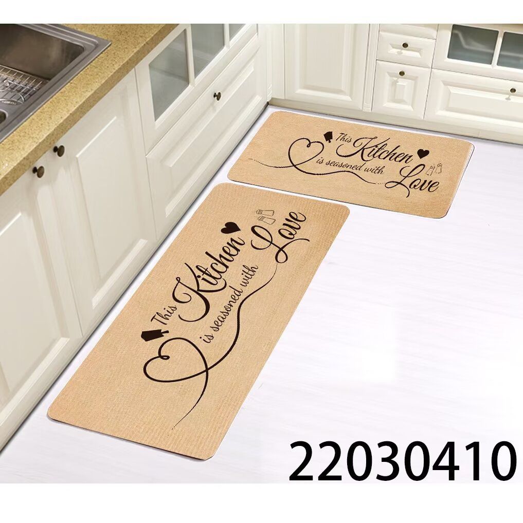 2pcs Set Non Slip Rubber Kitchen Mats