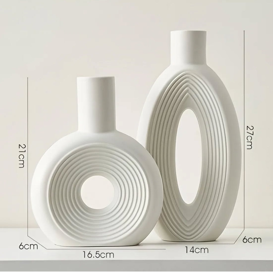 2pcs Set Decorative Vases