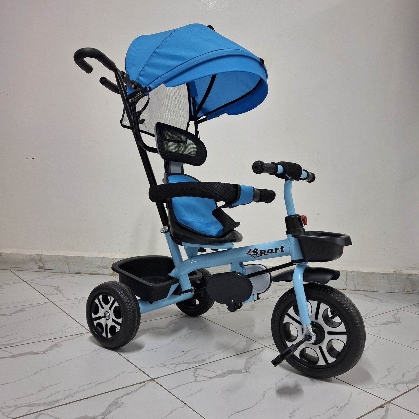 Push handle tricycle with canopy