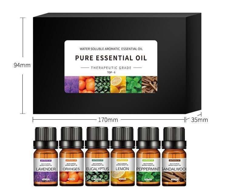 6pcs Set 100% Pure Natural Aromatherapy Essential Oils