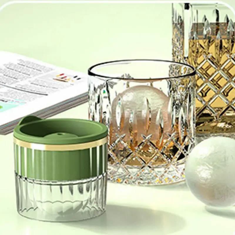 2 in 1 ice cube maker with tray and ball maker