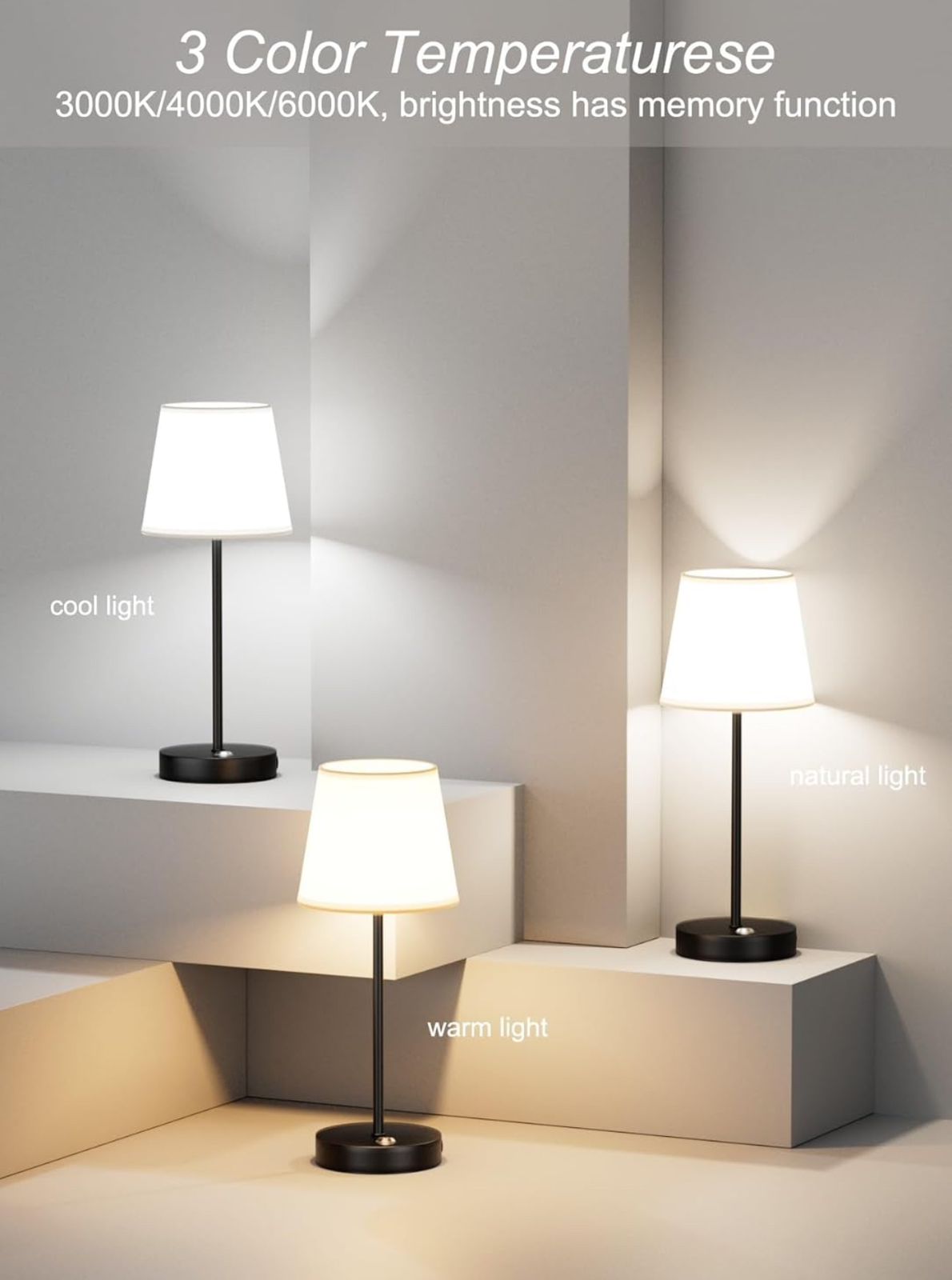 Cordless Rechargeable Table Lamp