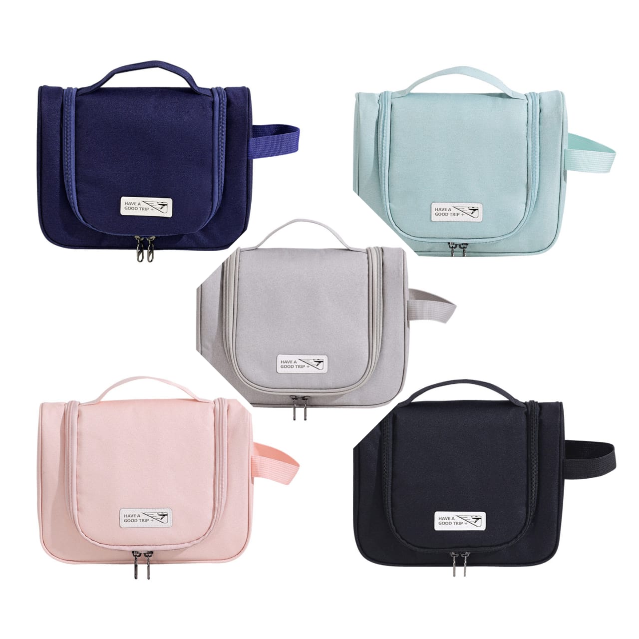 Portable travel cosmetic bag