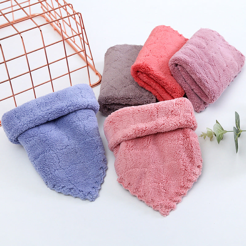 5Pcs Set Coral Fleece Dishcloth Hand Towel