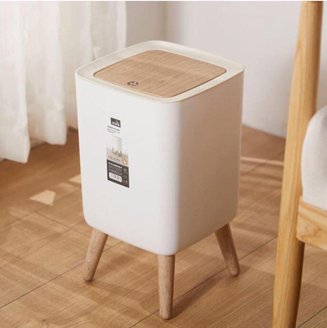 10 Litres Large-Capacity Plastic Home Kitchen Trash Can