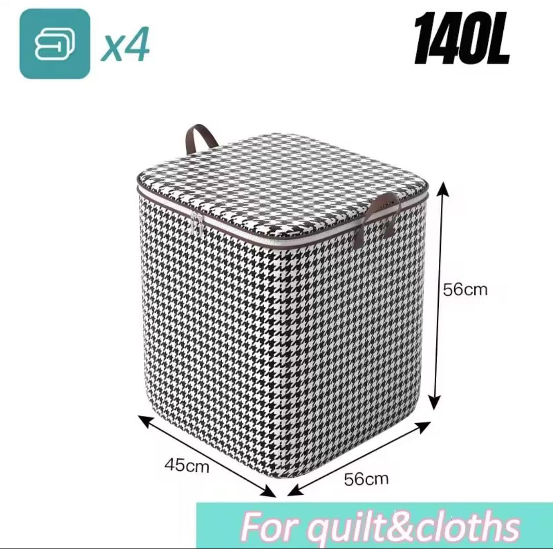 3pcs Set Non-Woven Zipper Storage Quilt Bag