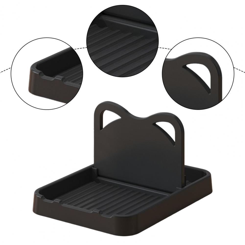 Pot lid rack/spoon holder