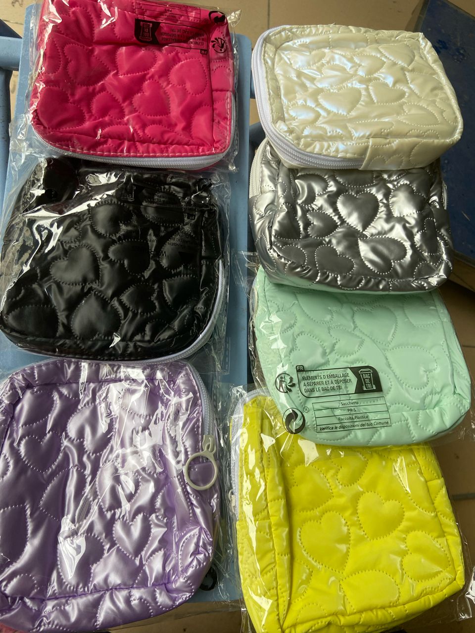 Candy Color Square Glossy Bag/Pouch