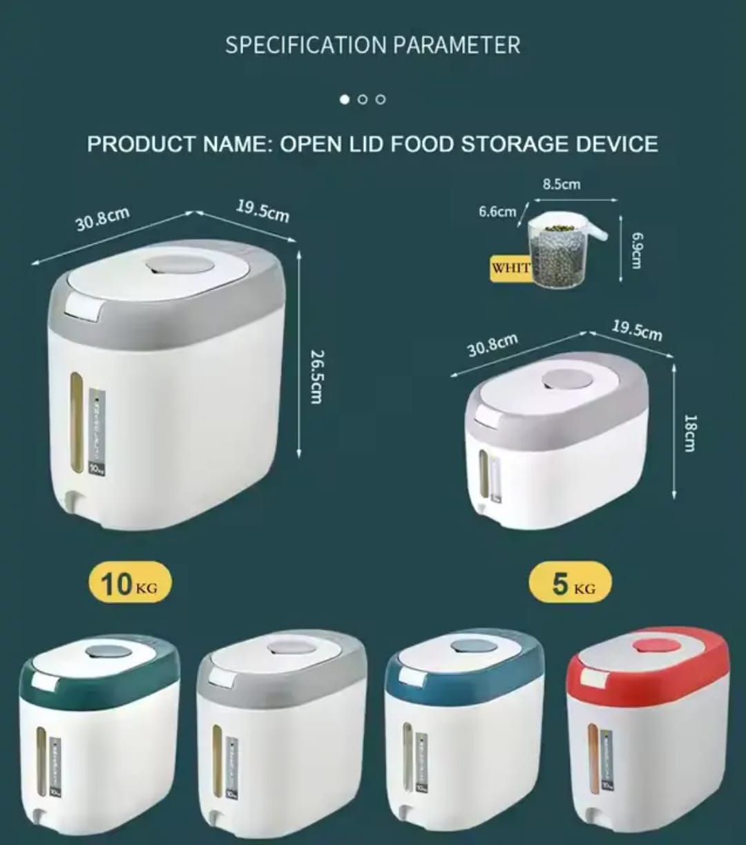 Cereal storage containers
