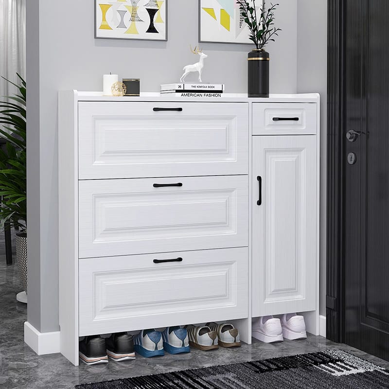 Bucket flip shoe cabinet