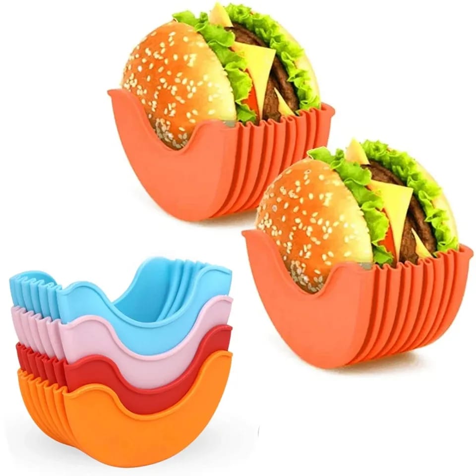 Reusable Silicone Burger Holder