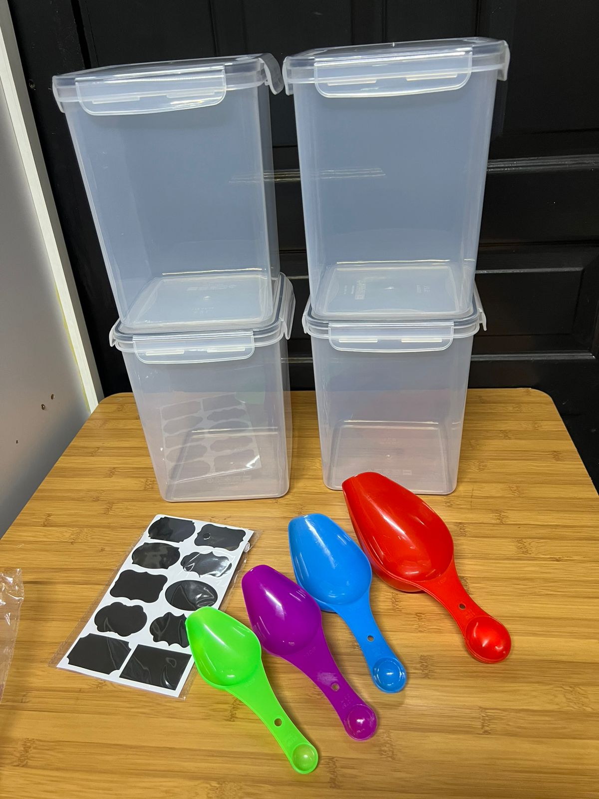 4pcs Set BPA-Free Airtight Food Storage Containers
