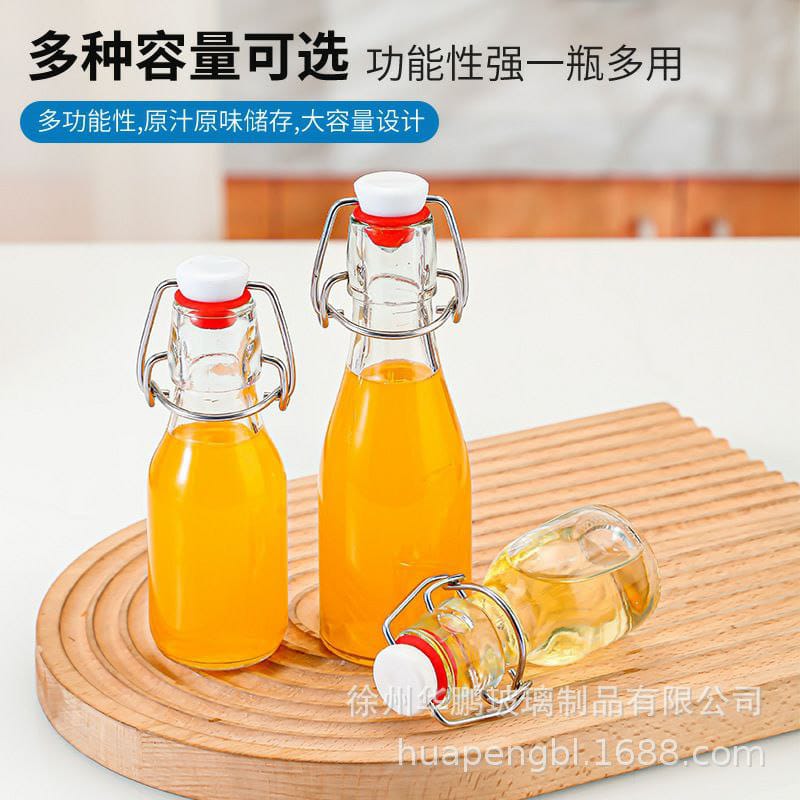 Swing top glass bottles