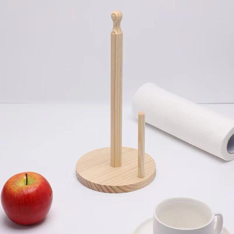 Bamboo Wood Tissue/Kitchen Towel Holder