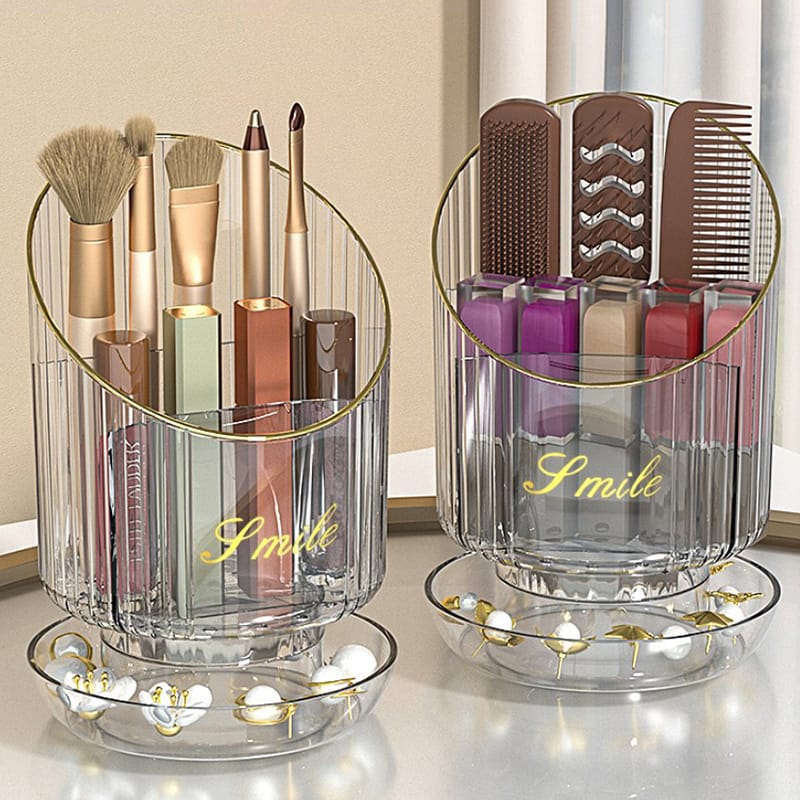 Portable Rotating Makeup Organizer
