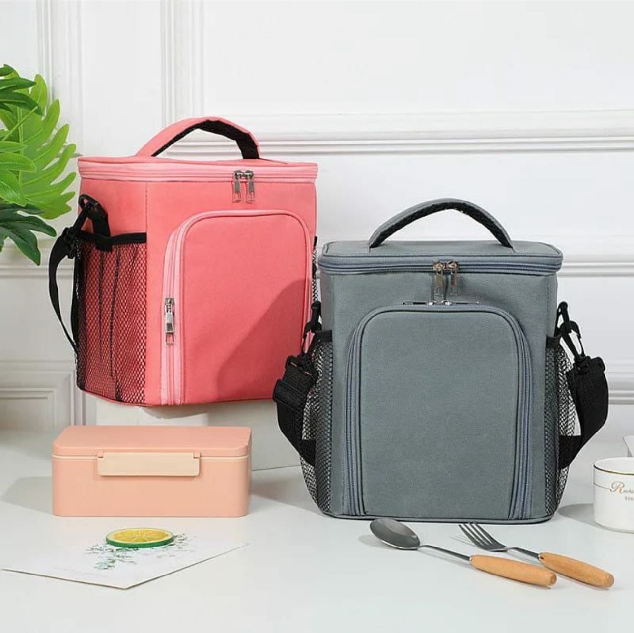 Premium 2 Compartment Insulated Lunch Bag