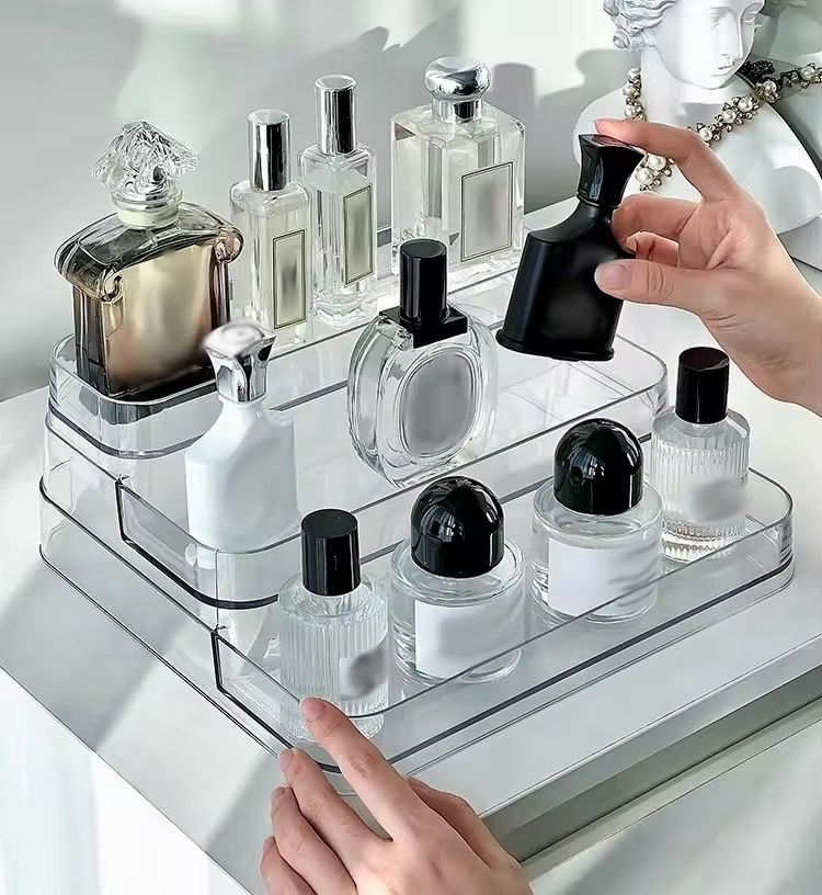 3 layer clear multipurpose display rack