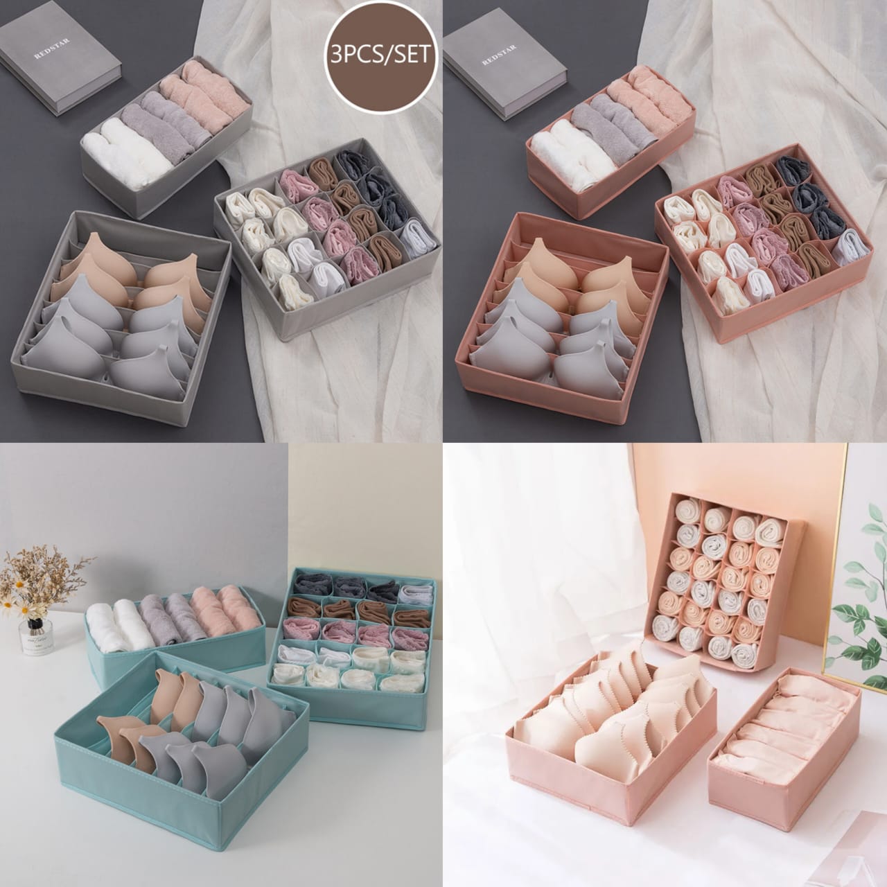 3Pcs/Set Undegarments Organizer