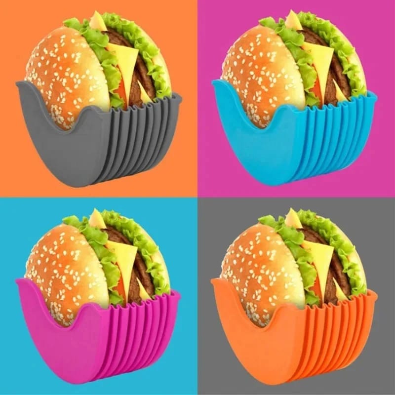 Reusable Silicone Burger Holder