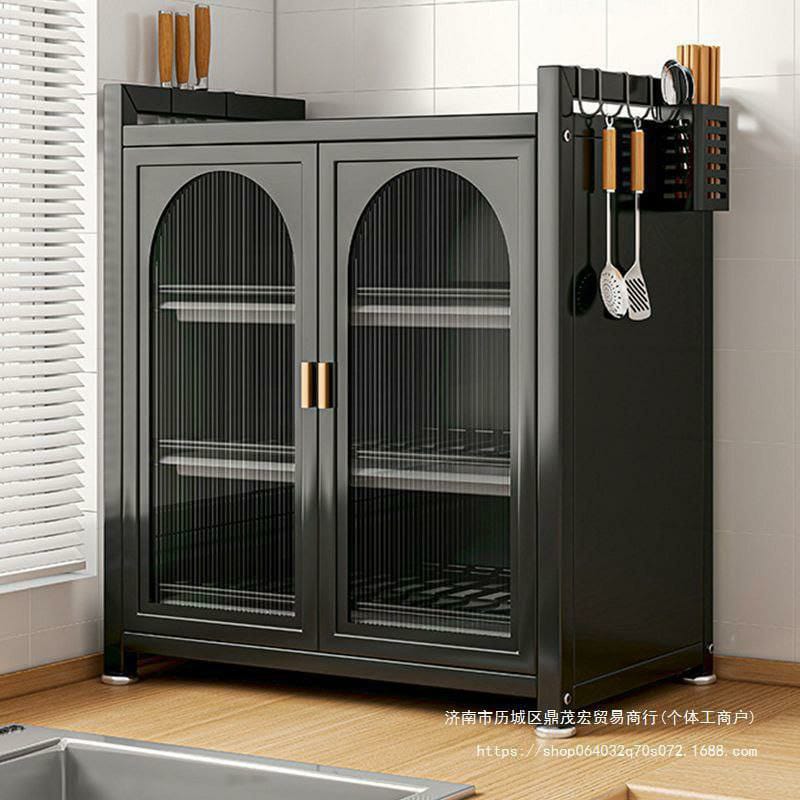 Minimalist Kitchen Countertop Dish Rack with Drawers