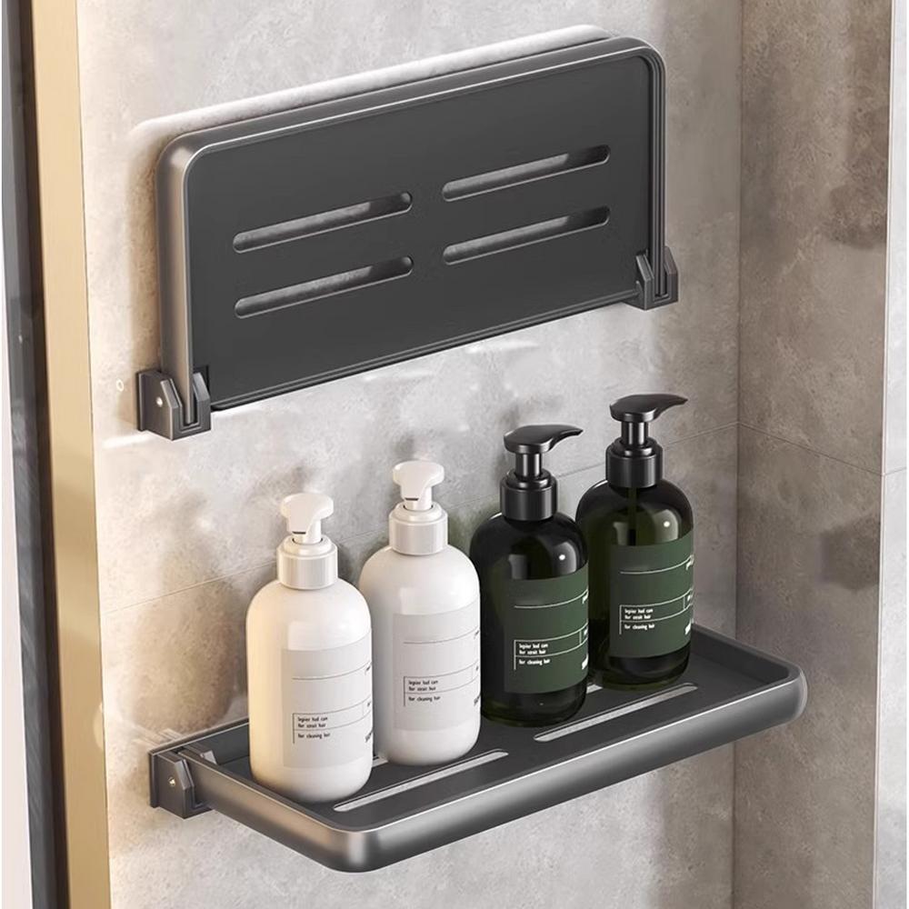 Foldable Shelf Space Saving Shower Rack
