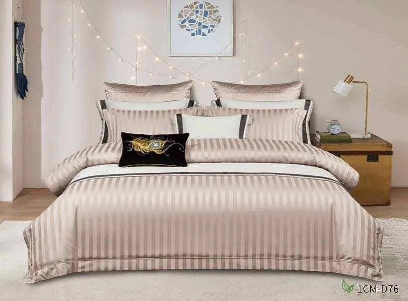 Luxury Cotton Satin Stripped Duvet Cover Sets