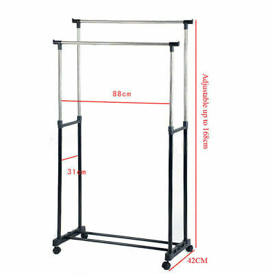 Multi-functional clothes rack with wheels