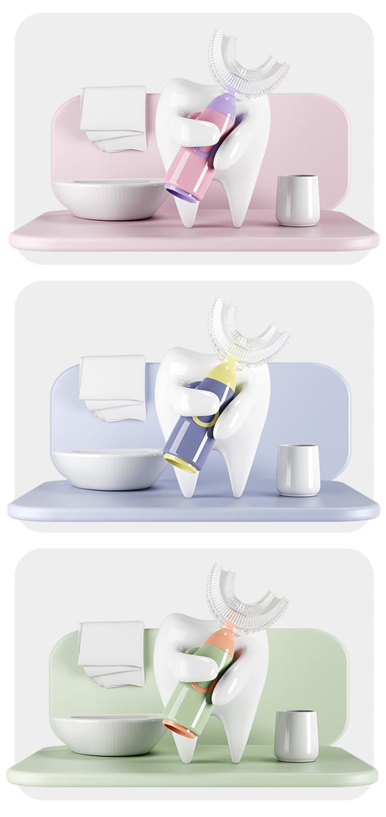 Children U-Shaped Toothbrush