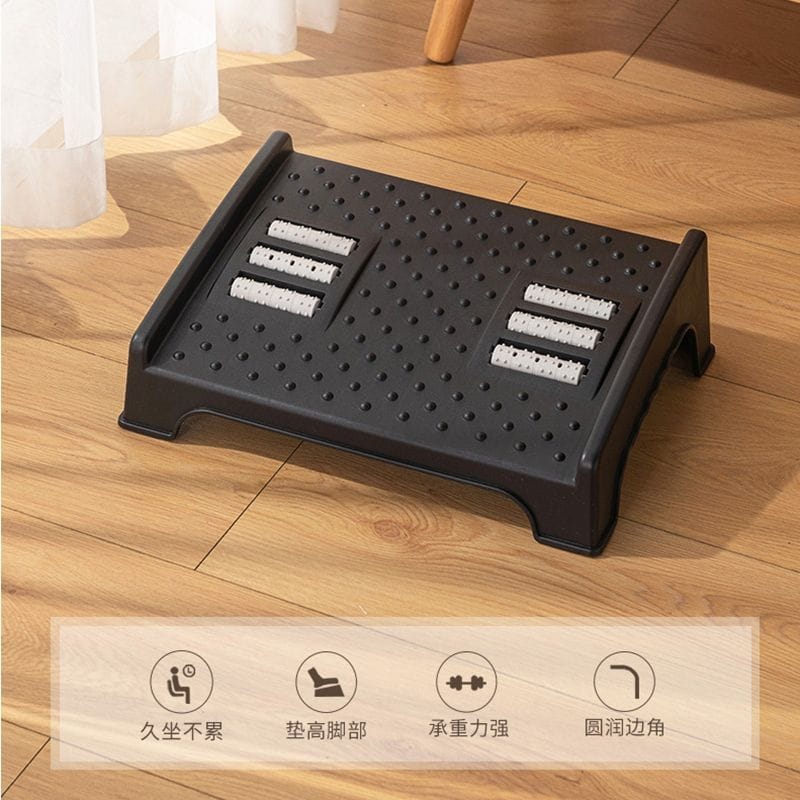 Ergonomic & nonskid foot rest/toilet stool for rest & pain relief