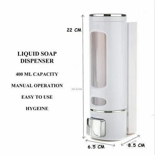 Wall mounted manual soap pump