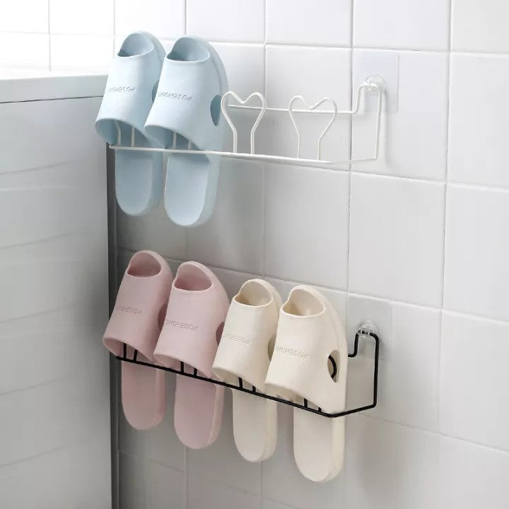 2 Pair Wall Mounted Slipper Steel Rack
