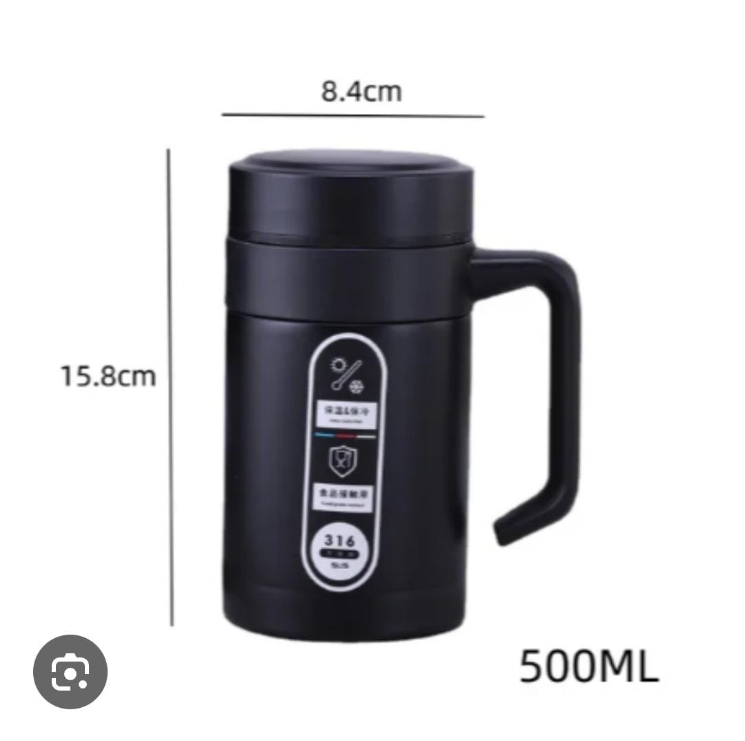 500ml Double Walled Insulated Drinking Mug Vacuum Cup