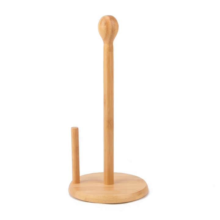 Bamboo Wood Tissue/Kitchen Towel Holder