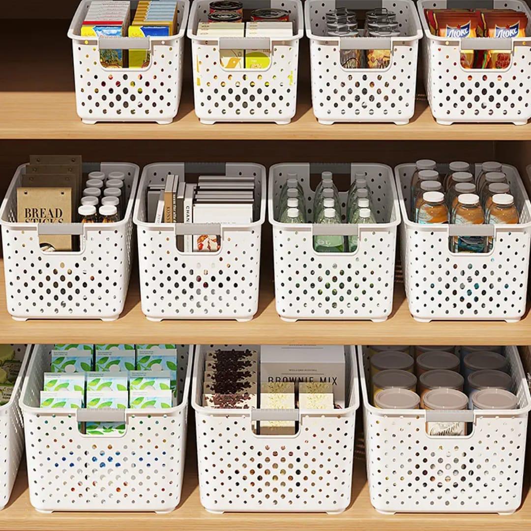 Extra large multipurpose pantry storage baskets/containers with handle