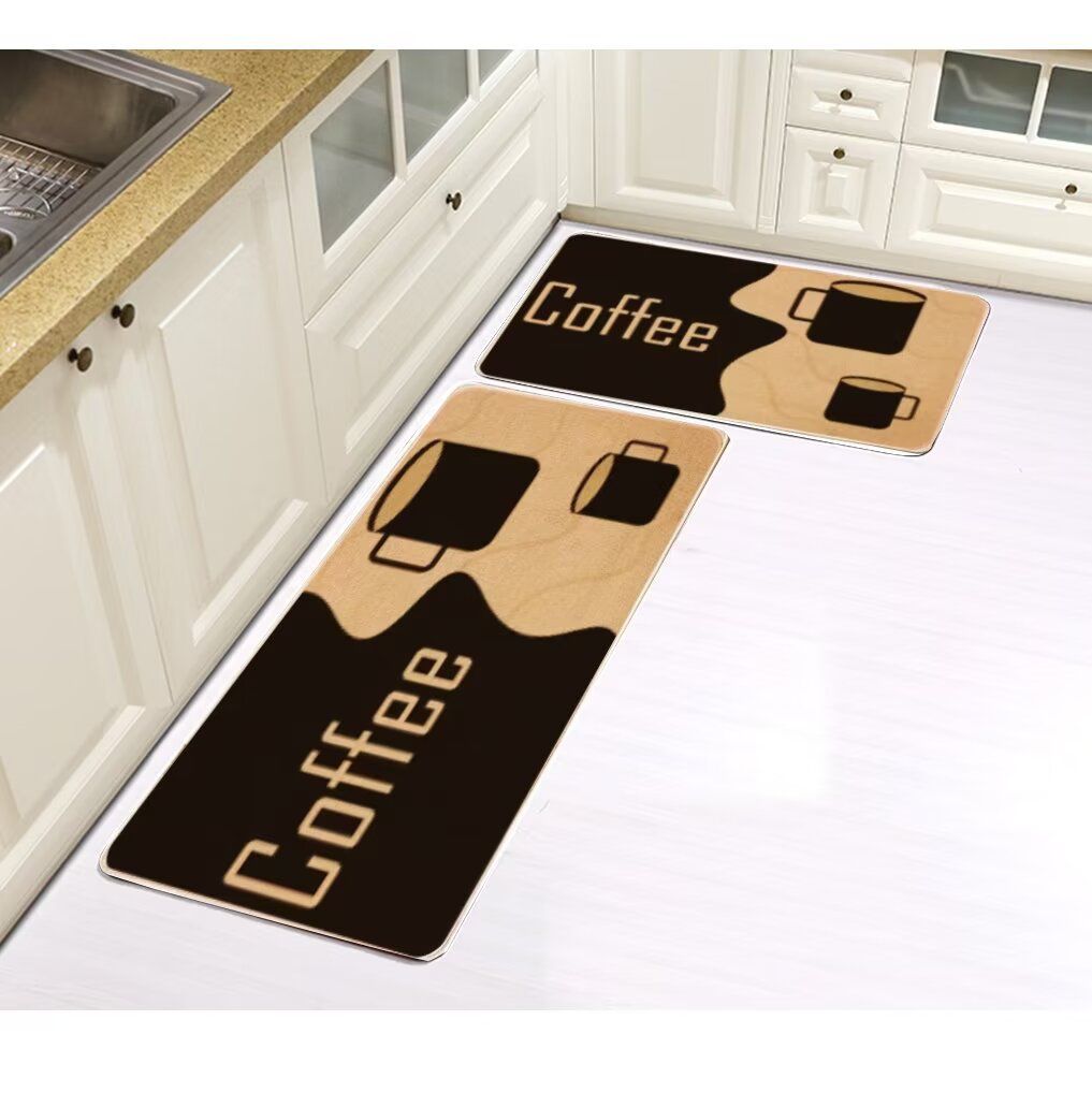2pcs Set Non Slip Rubber Kitchen Mats