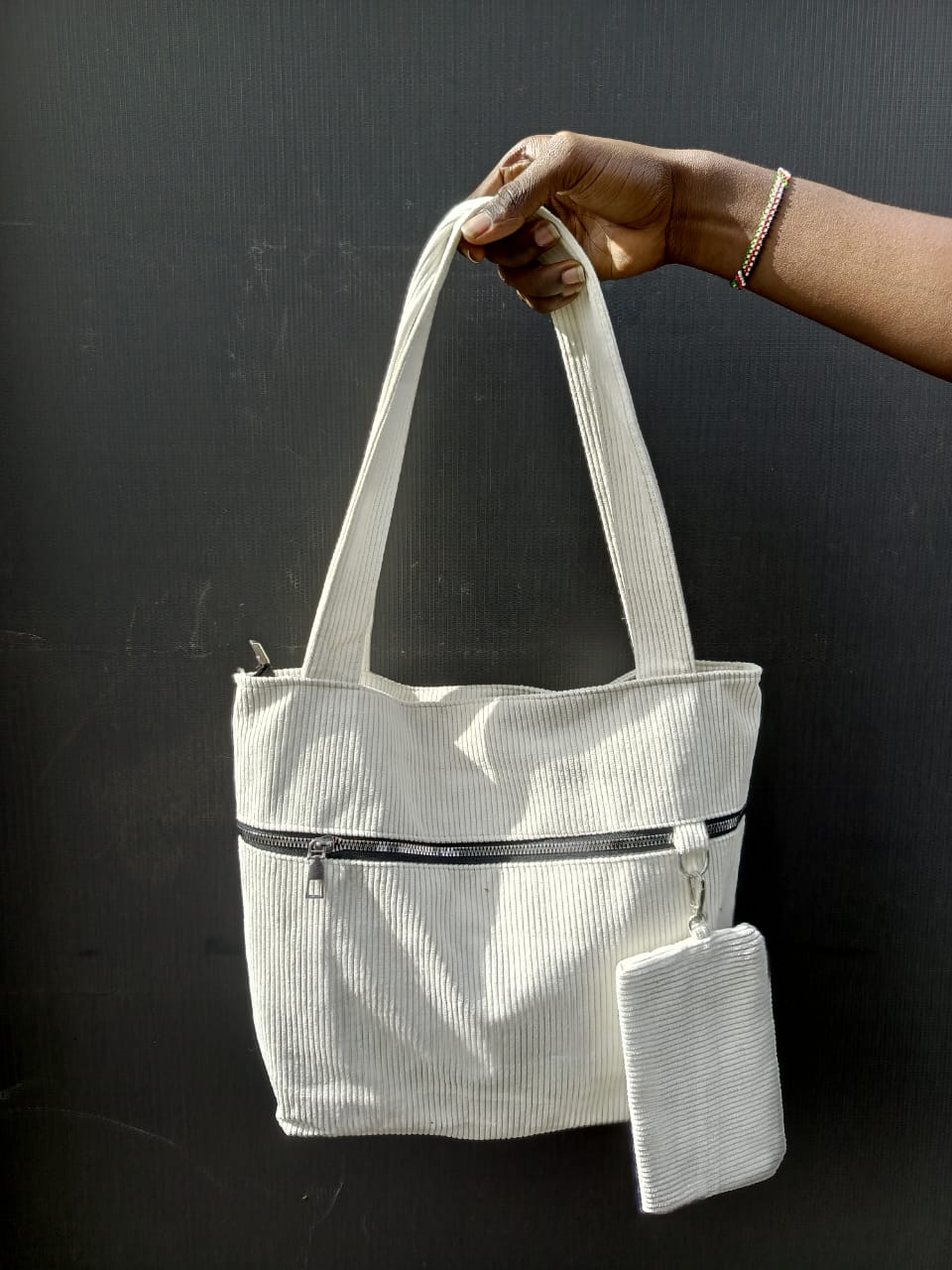 Casual corduroy shoulder Bag