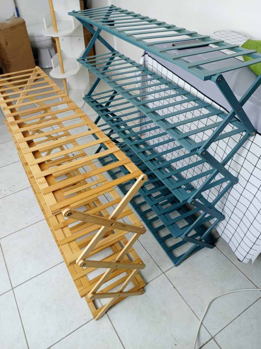 Foldable Bamboo Shoe Rack Stand