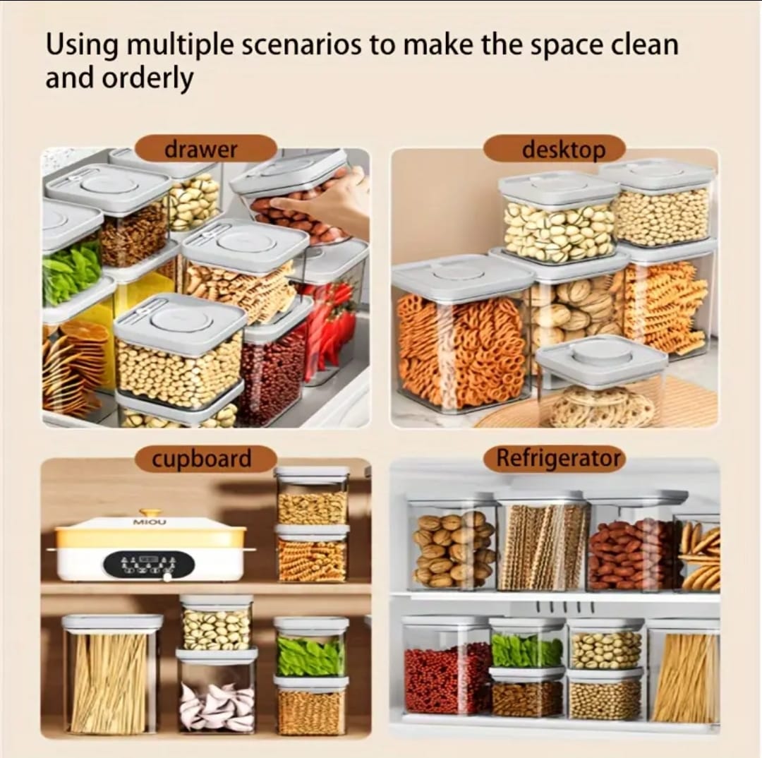 3pcs Set Food Storage Containers with Lids