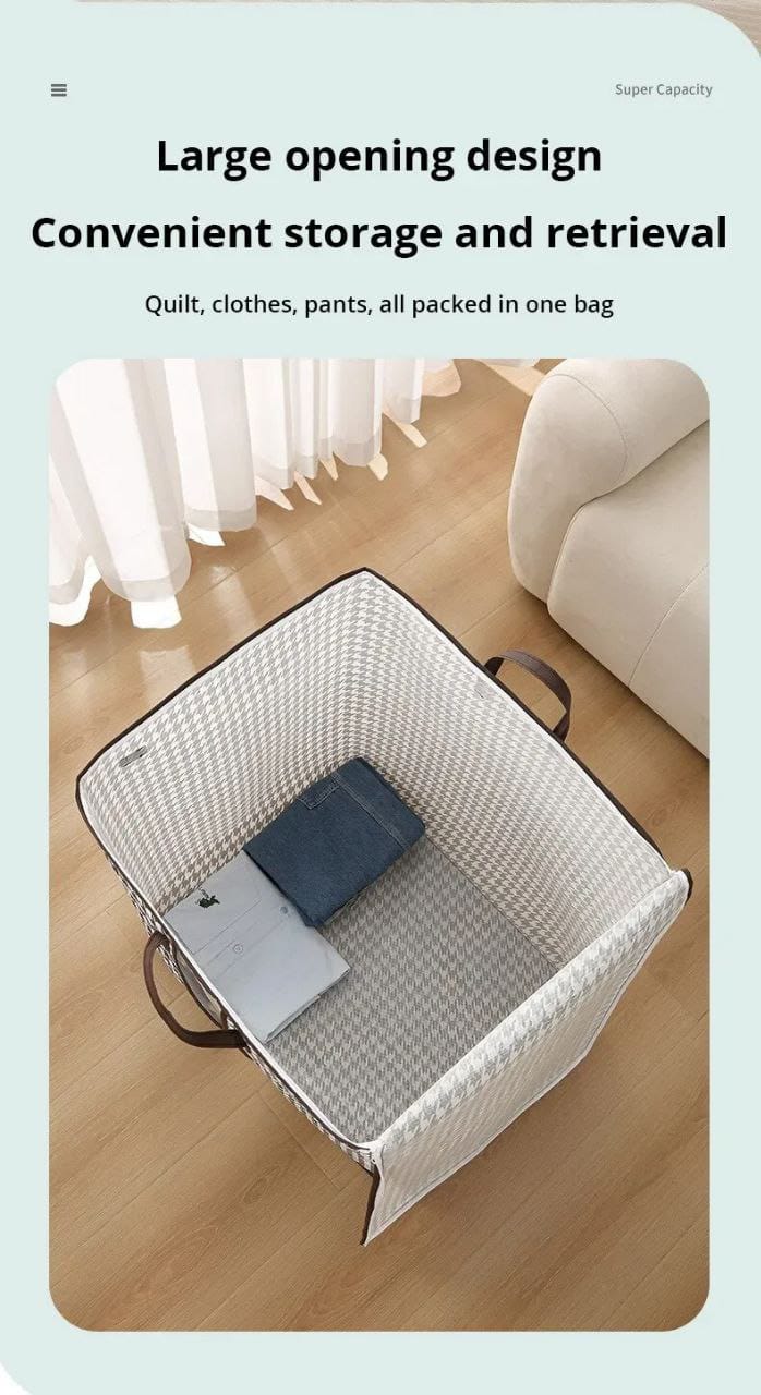 3pcs Set Non-Woven Zipper Storage Quilt Bag