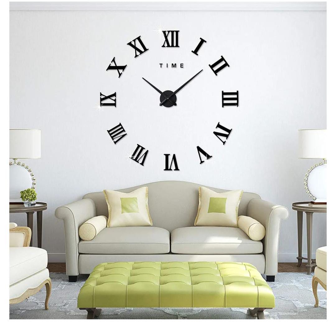 DIY Stylish and modern acrylics stickers clock.