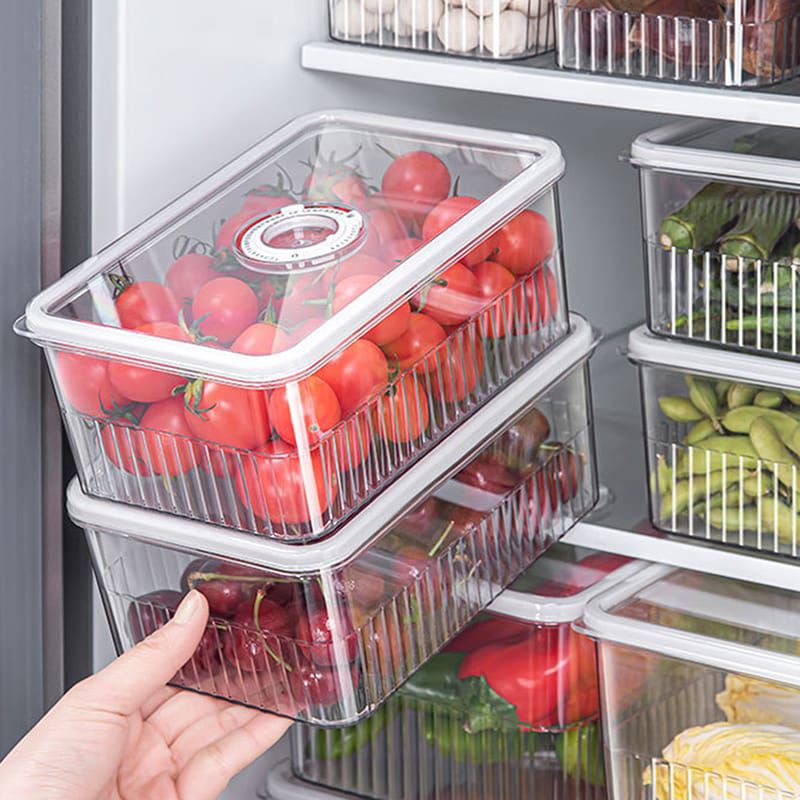 3pcs Set Acrylic Transparent fridge Organizers