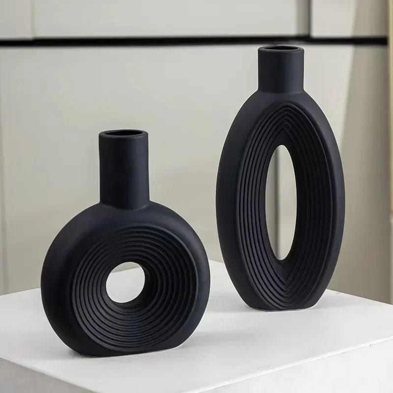 2pcs Set Decorative Vases