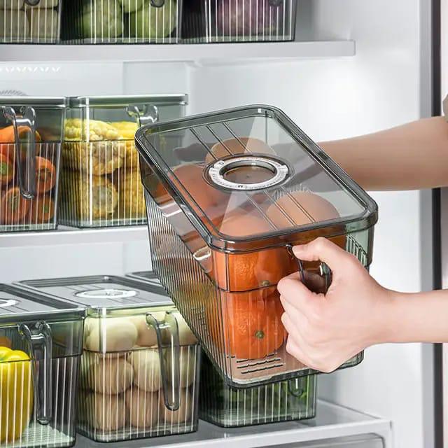 5Litres Acrylic Refrigerator Storage Containers With Handle