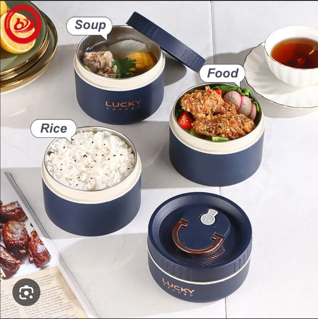 Round 550ml Lunch Box with Lid