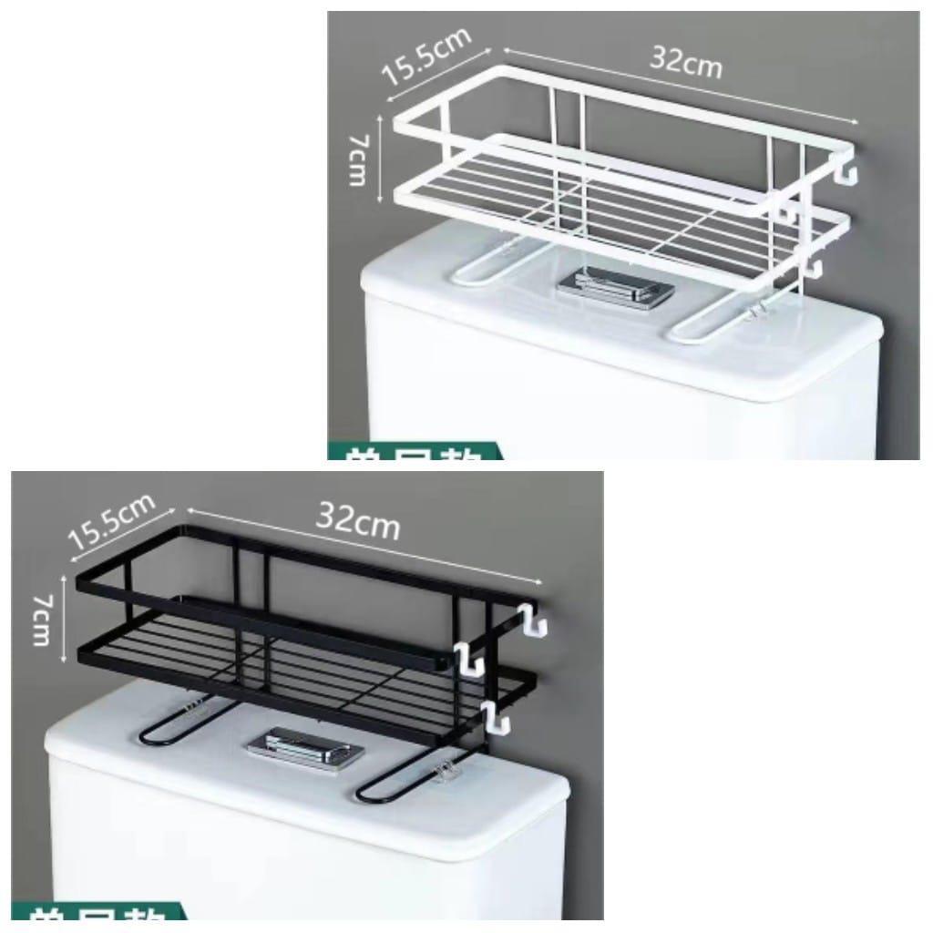 Over the toilet rack