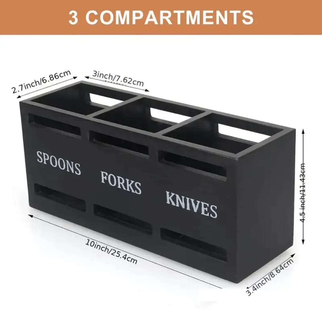 Wooden Cutlery Holder