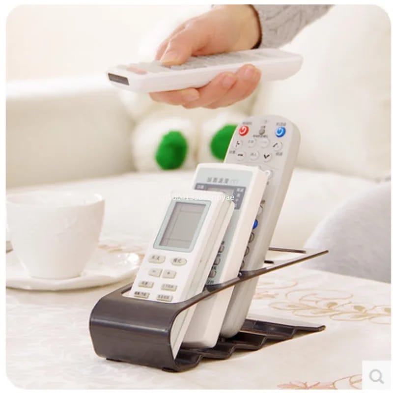 4 Slots Plastic Remote Control Holder/Organizer